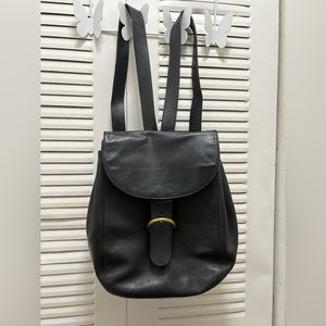 Vintage Leather Coach Backpack